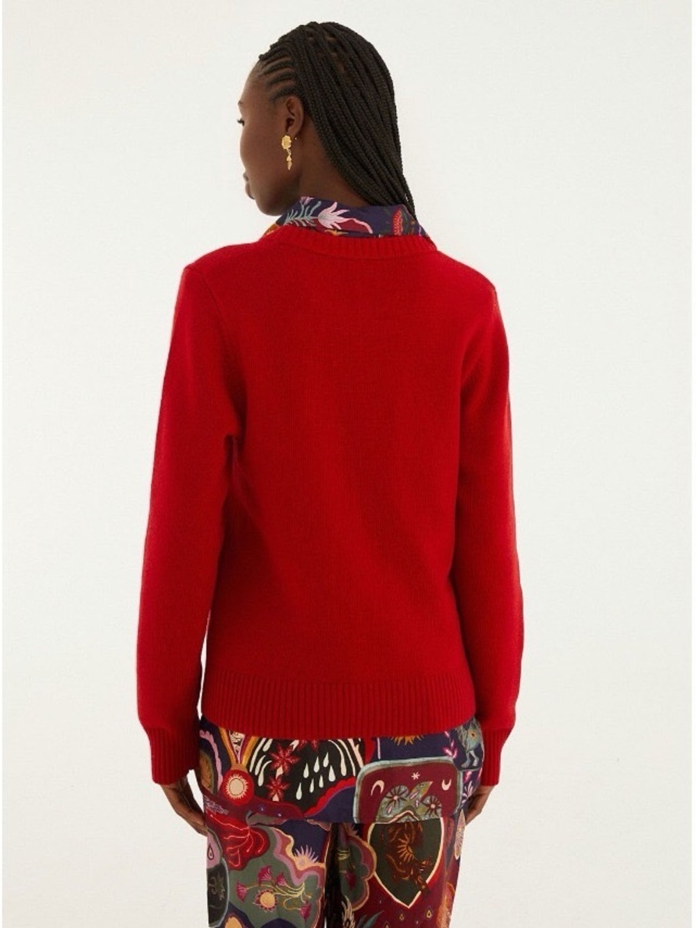 Farm Rio: Tropical Red Knit Sweater - Picture 2 of 8